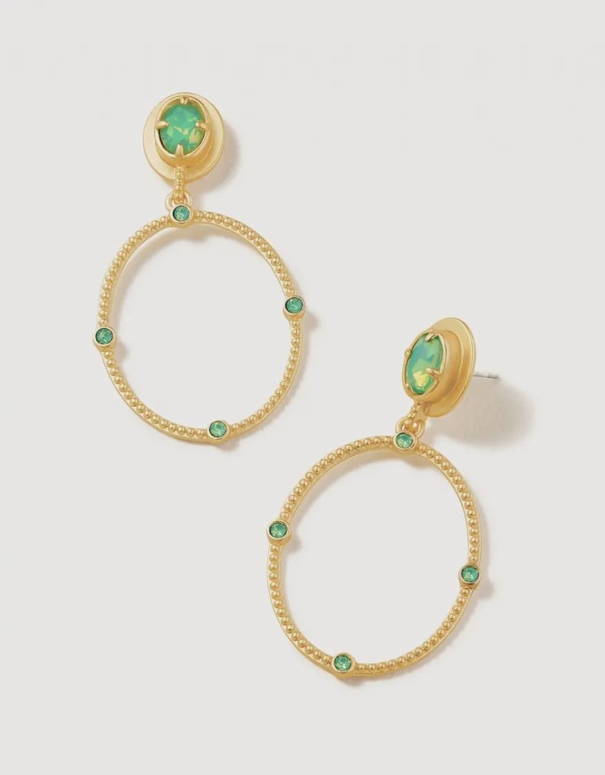 Atlantic Opal Earrings - Gold