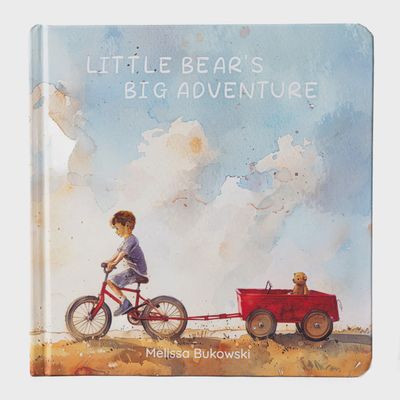 Bukowski Bears Little Bear's Big Adventure watercolor picture book displayed against a white background, showing the illustrated cover art.