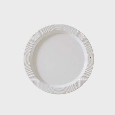 Nora Fleming melamine round platter, 14.5 inches, isolated on white background in studio setting