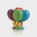 Nora Fleming Up Up and Away Balloon collectible mini in studio light on a white background