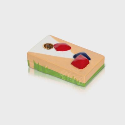 Nora Fleming Baggin' Rights backyard game mini accent piece displayed against a white background in studio lighting
