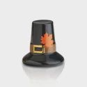 Nora Fleming We Gather Together Pilgrim Hat Thanksgiving mini accessory in studio on white background