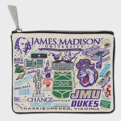 Collegiate Hand-Woven Zip Pouch, 5x7 in.