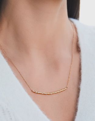 Arc Necklace 17" Crystal