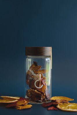 French Mimosa Cocktail Infusion Kit by Infuse &amp; Booze displayed on neutral background in studio setting