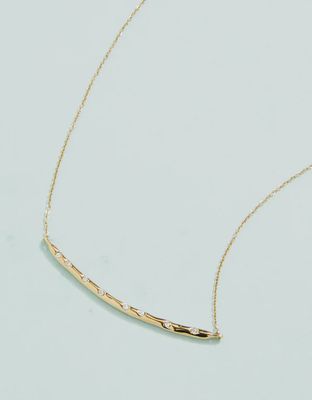 Arc Necklace 17" Crystal