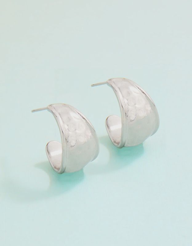 SP Hawser Hoop Earrings SIL