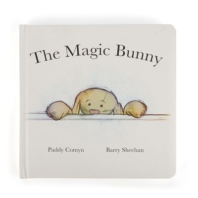 Jellycat The Magic Bunny hardback picture book with wipe-clean pages displayed against a neutral background