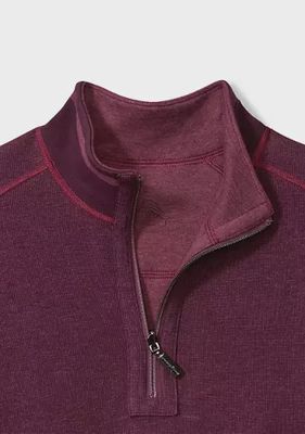 Flip Coast Half Zip - Pinot Noir Heather