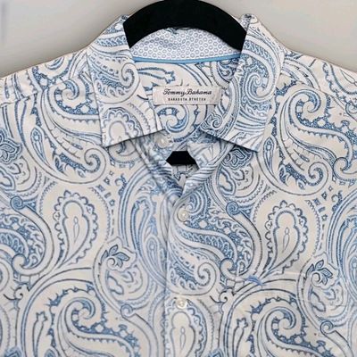 Sarasota Stretch Long Sleeve - Ocean Paisley