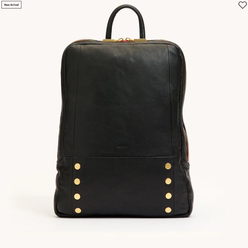 Hunter Backpack Large - Black/Brushed Gold Red Zip