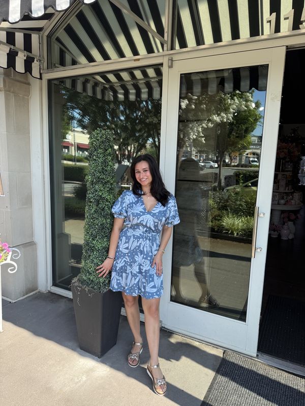 Tropicana Palma Mini Dress - Indigo