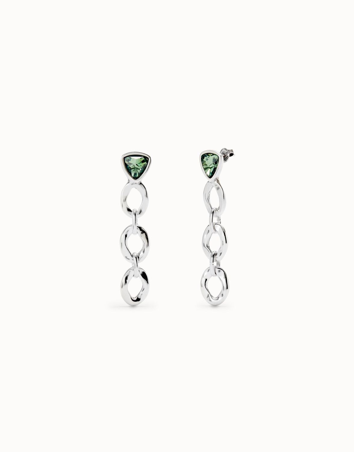 Ser Camaleonica Green Stone Drop Earrings