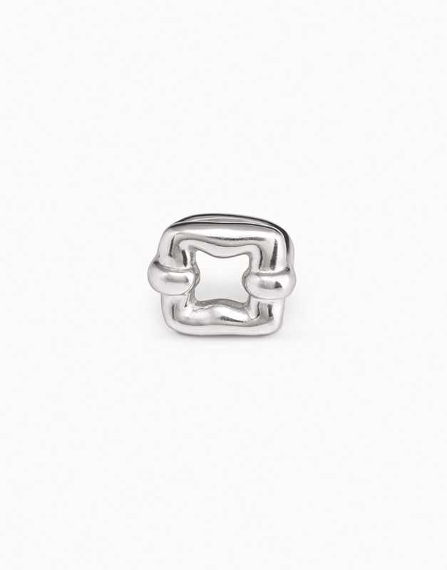 Uno de 50 Femme Fatale Silver-Plated Squared Link Ring