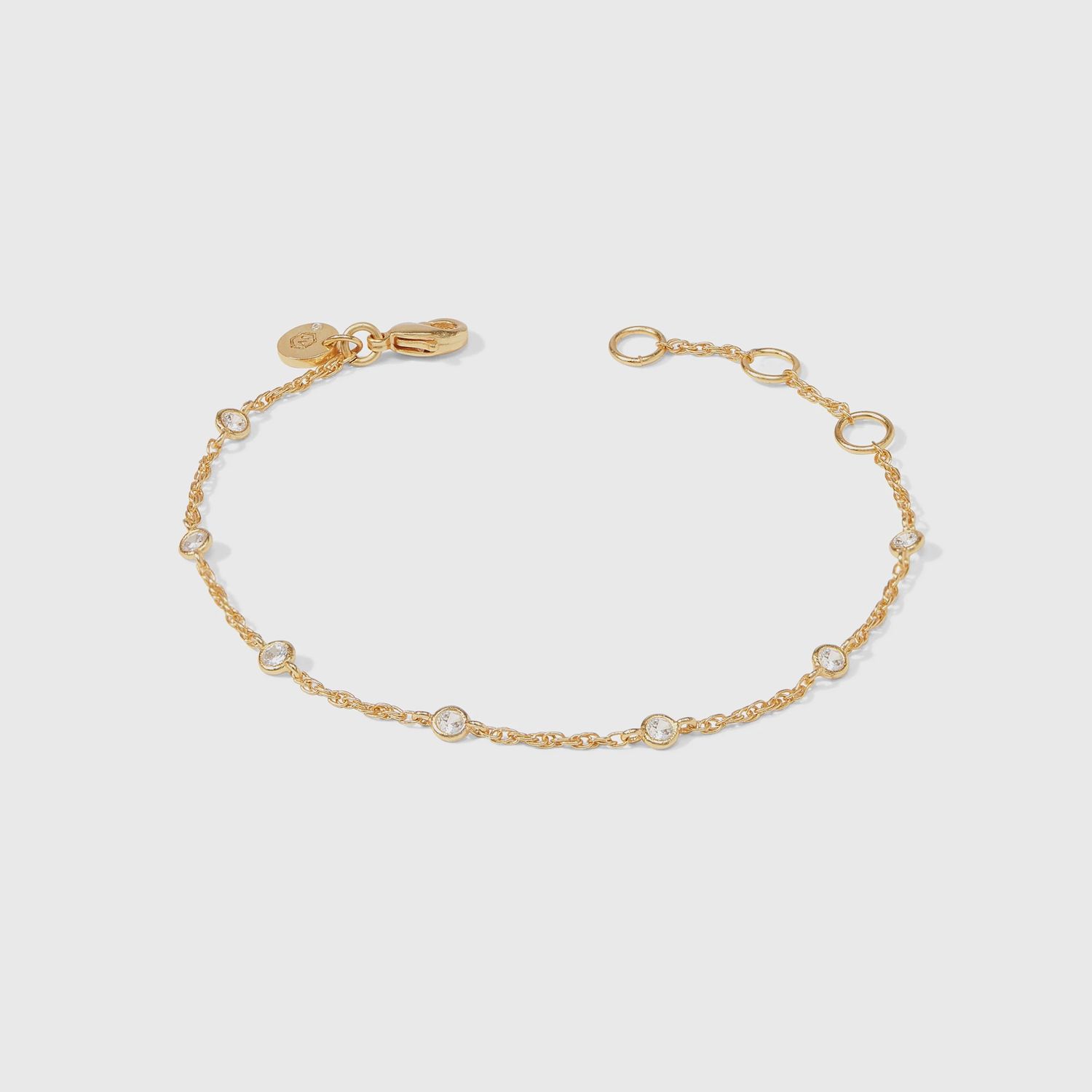 Celeste Delicate Bracelet, Colour: Cubic Zirconia, Description: Gold