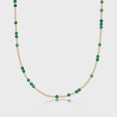 15" Choker Hope Unwritten Gemstone - Green Onyx