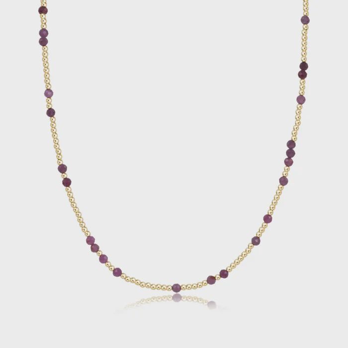 15&quot; Choker Hope Unwritten Gemstone - Ruby