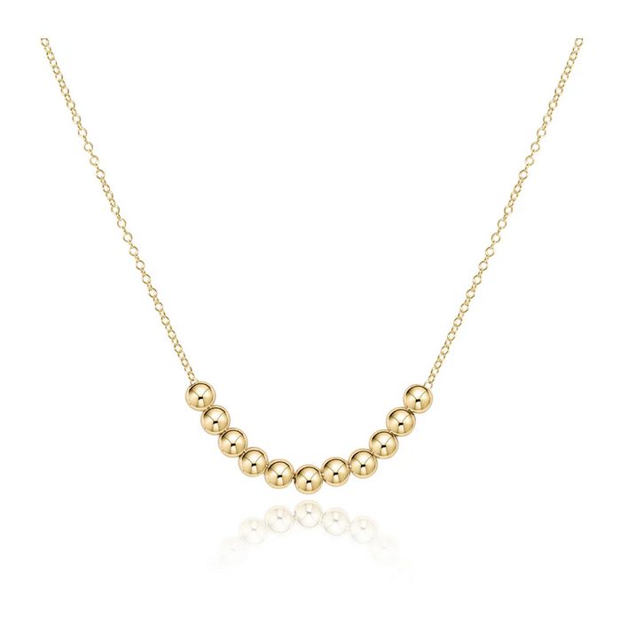 16&quot; Necklace Gold - Classic Beaded Bliss - 2.5mm Gold