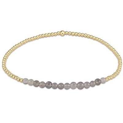 ENEWTON Gold Bliss bracelet with 2mm labradorite beads and 14kt gold-filled hardware on white background
