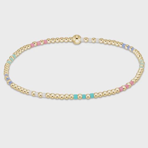 Hope Joy Pattern 2mm Bead Bracelet - Hot Mess SS25
