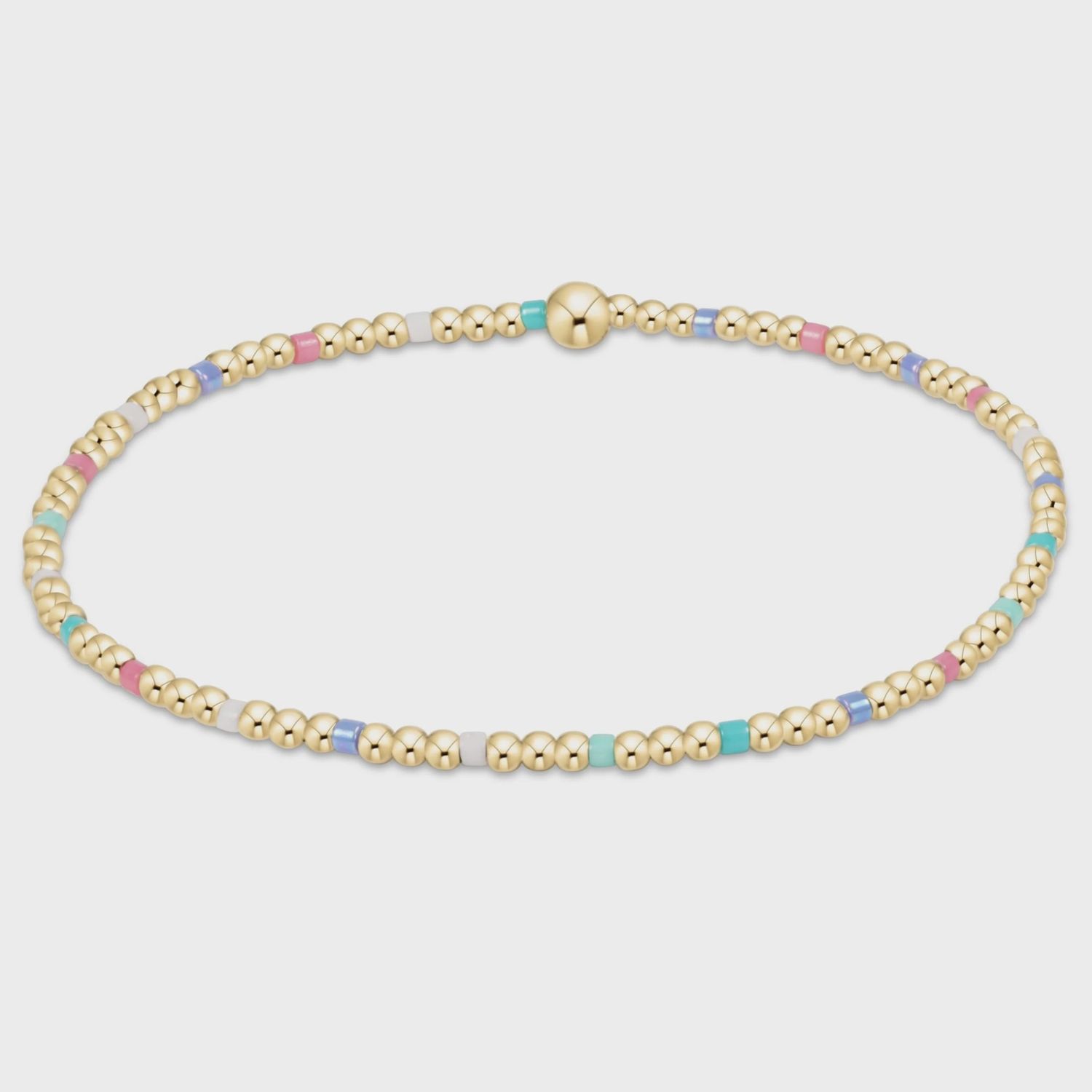 Hope Sincerity Pattern 2mm Bead Bracelet - Hot Mess SS25