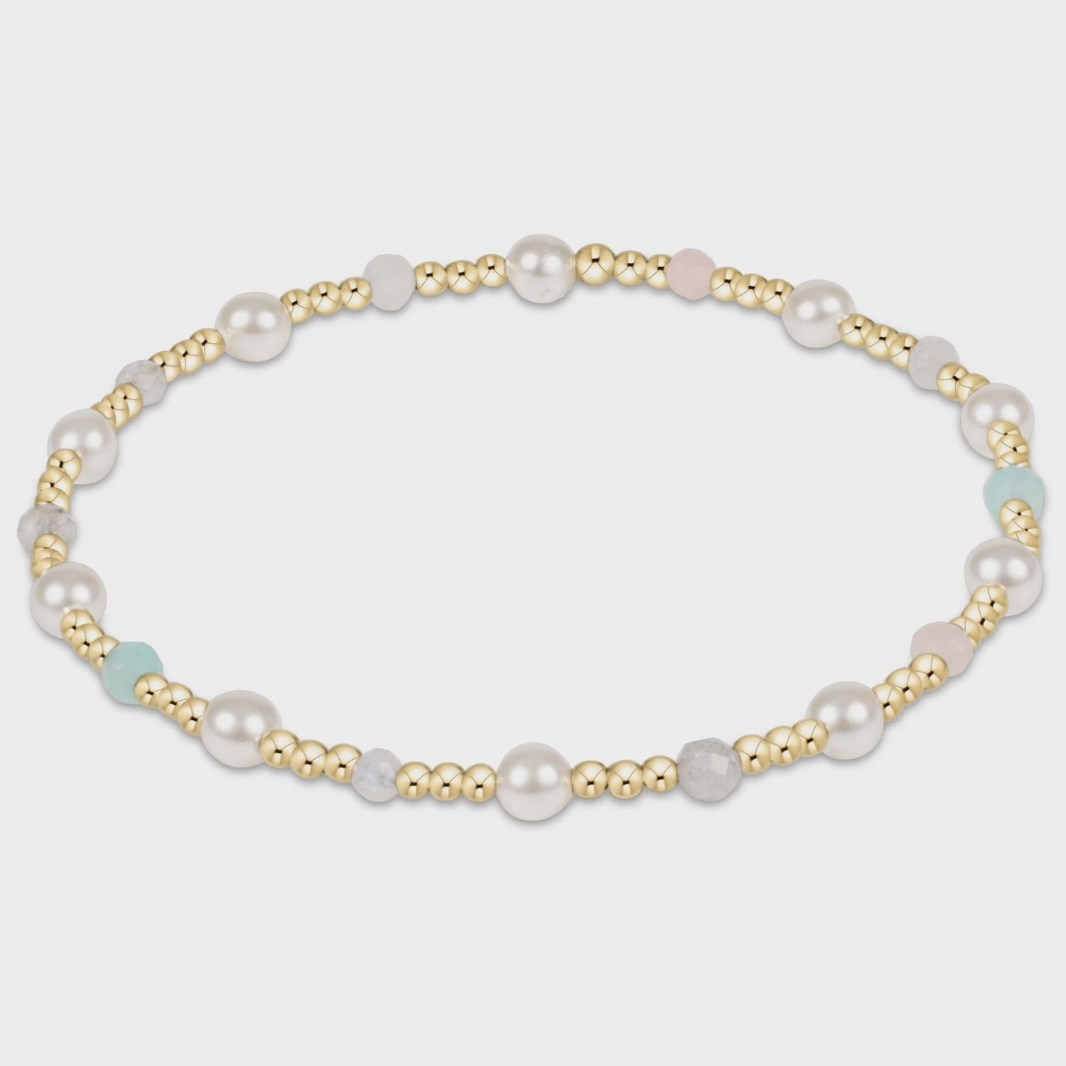 Pearl Sincerity Pattern 4mm Bead Bracelet - Hot Mess SS25