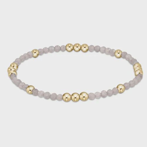 Worthy Pattern 3mm Bead Bracelet - Labradorite