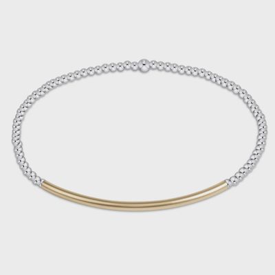 Bliss Bar Gold 2mm Mixed Metal Bracelet