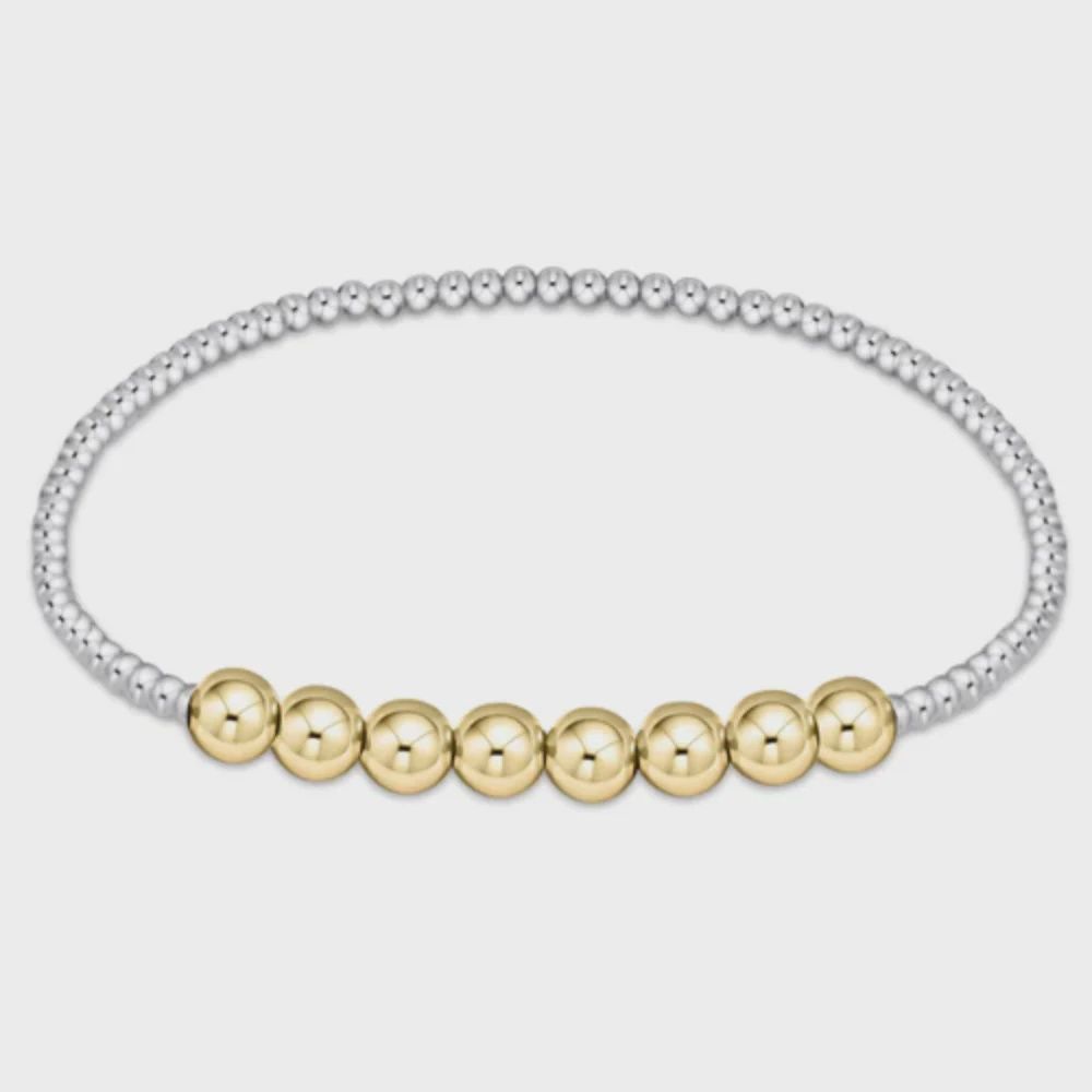 Classic Beaded Bliss 2.5mm Bead Bracelet - 5mm - Mixed Metal
