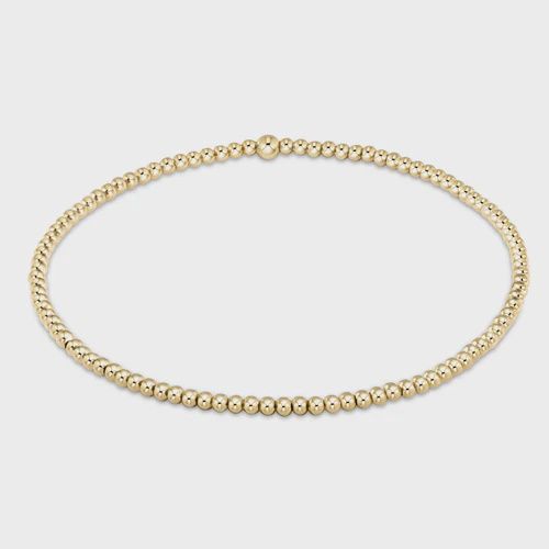 egirl Classic Gold 2mm Bead Bracelet