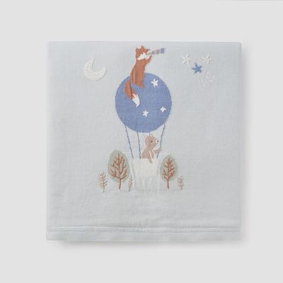 Elegant Baby Cotton Knit Fur Back Baby Blanket 30x40 Adventure