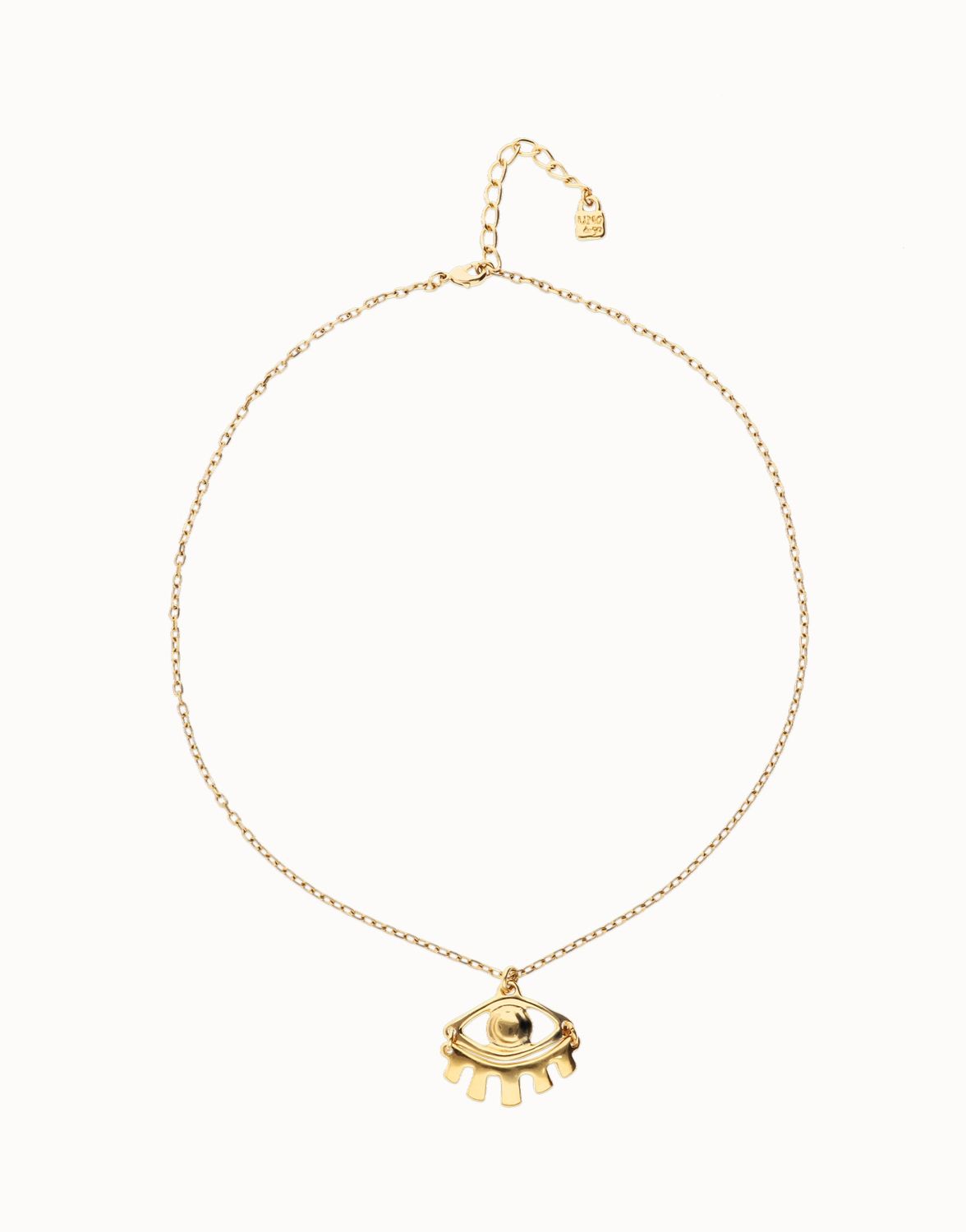 Ser Intuitiva Short Pendant Chain with Small Eye Necklace