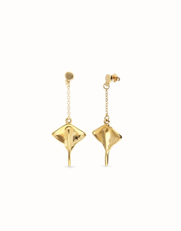 Ser Majestuosa Manta Ray-shaped Drop Dangle Earringss