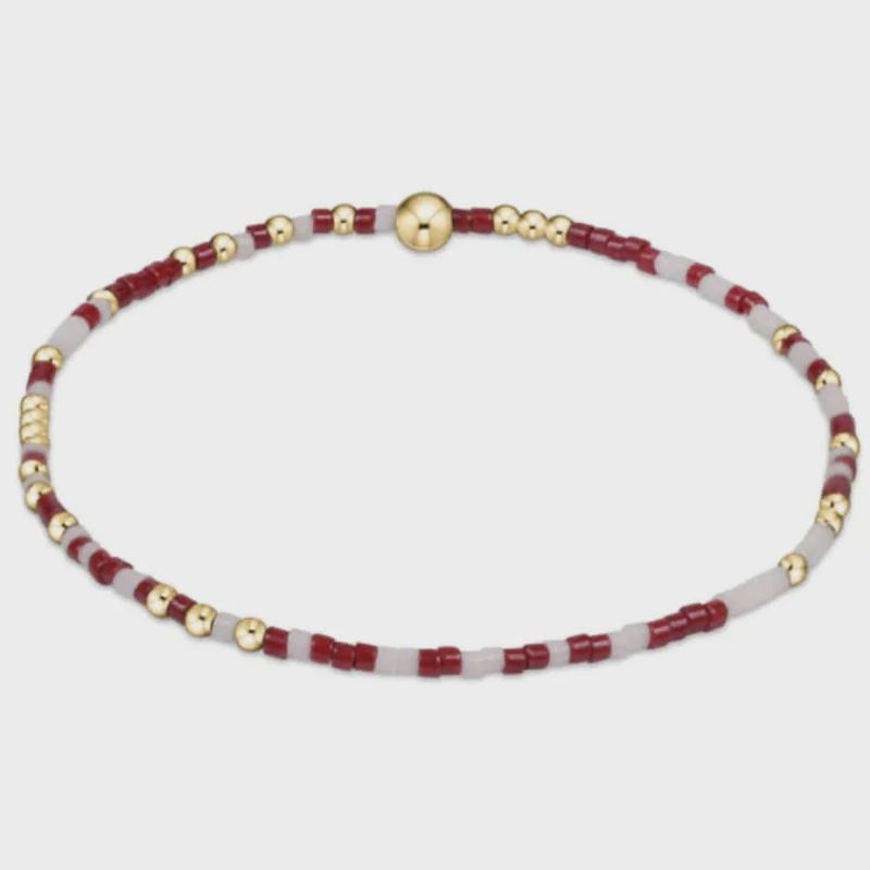 Gameday Hope Unwritten Bracelet - Wine-White