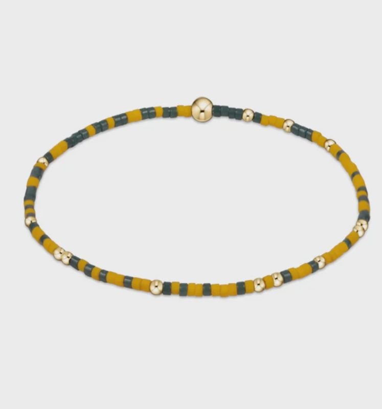 Gameday Hope Unwritten Bracelet - Dark Green-Golden Yellow