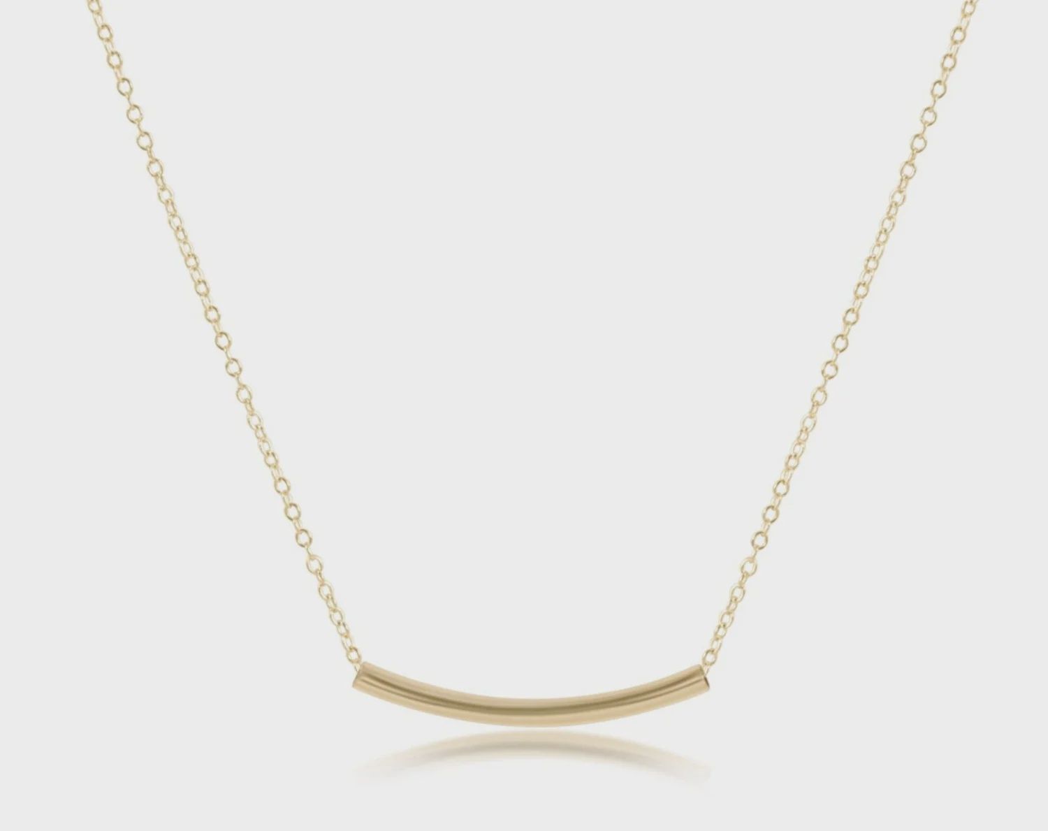 16&quot; Necklace Gold - Bliss Bar Small Gold