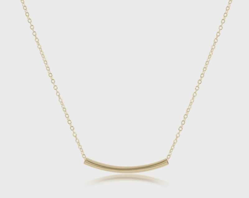 16&quot; Necklace Gold - Bliss Bar Small Gold