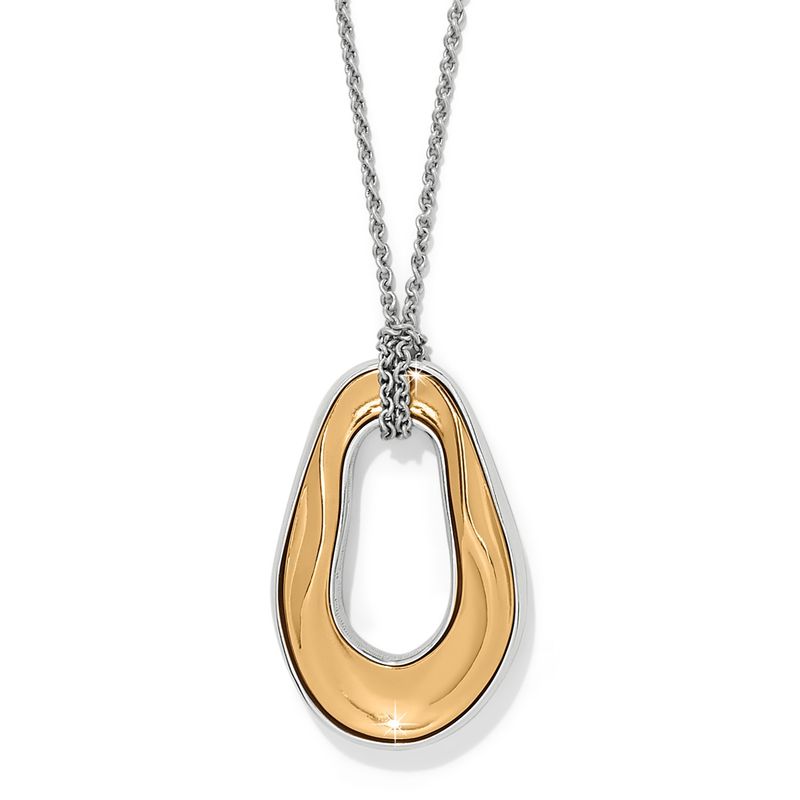 Cascade Two Tone Oval Necklace