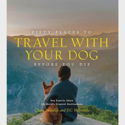 Fifty Places to Travel with Your Dog Before You Die book cover by Abrams displayed against a white background