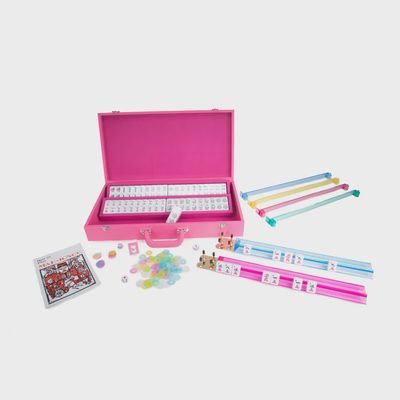 Brouk Ellen Portable Mahjong Set Croc Vegan Leather Case