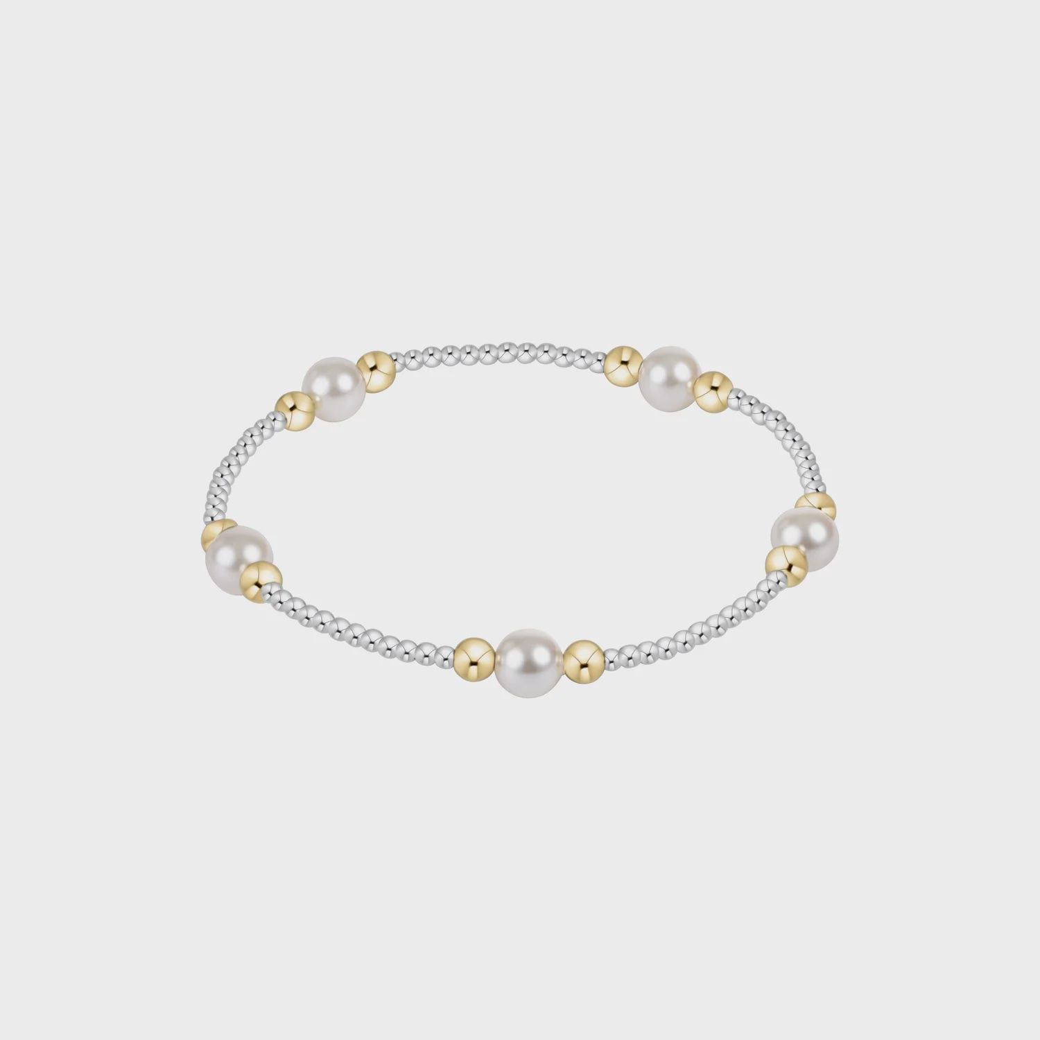 Purpose Pearl 6mm Bead Bracelet - Mixed Metal