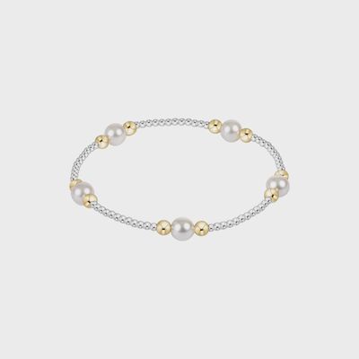 Purpose Pearl 6mm Mixed Metal Bracelet