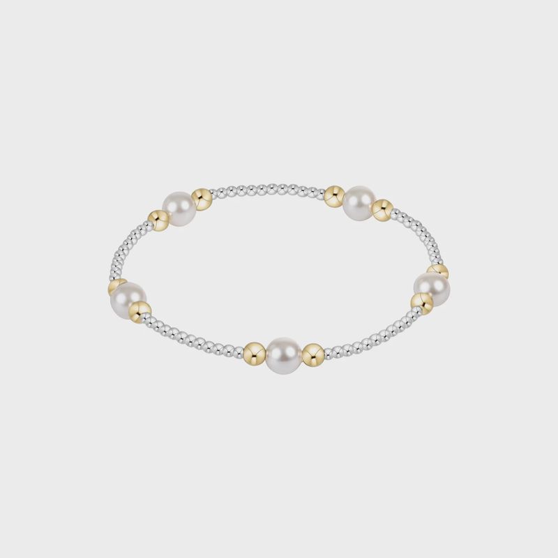 Purpose Pearl 6mm Bead Bracelet - Mixed Metal