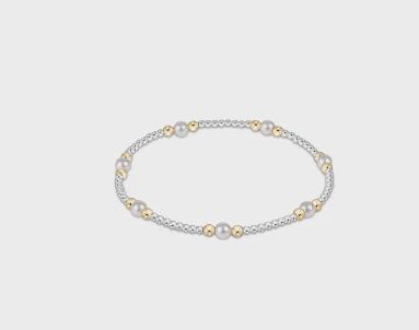 Purpose Pearl 4mm Mixed Metal Bracelet