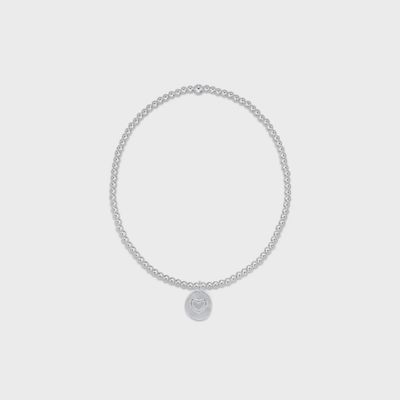 Classic Sterling 2mm Bracelet - Inspire Love Small Sterling Disc
