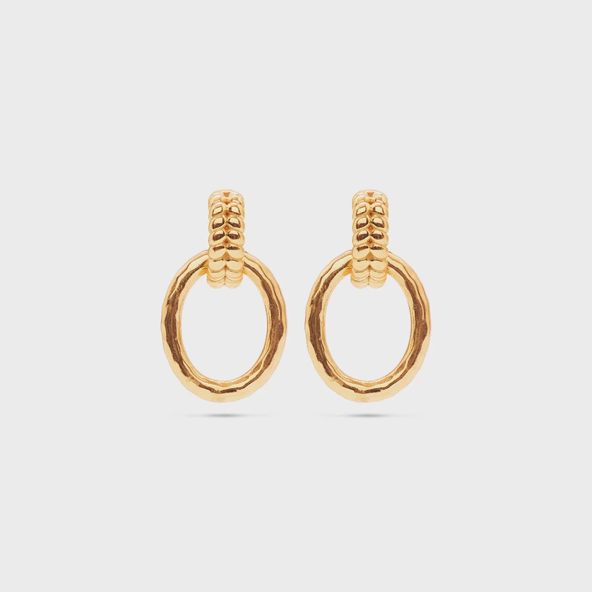Cleopatra Regal Link Earrings - Gold