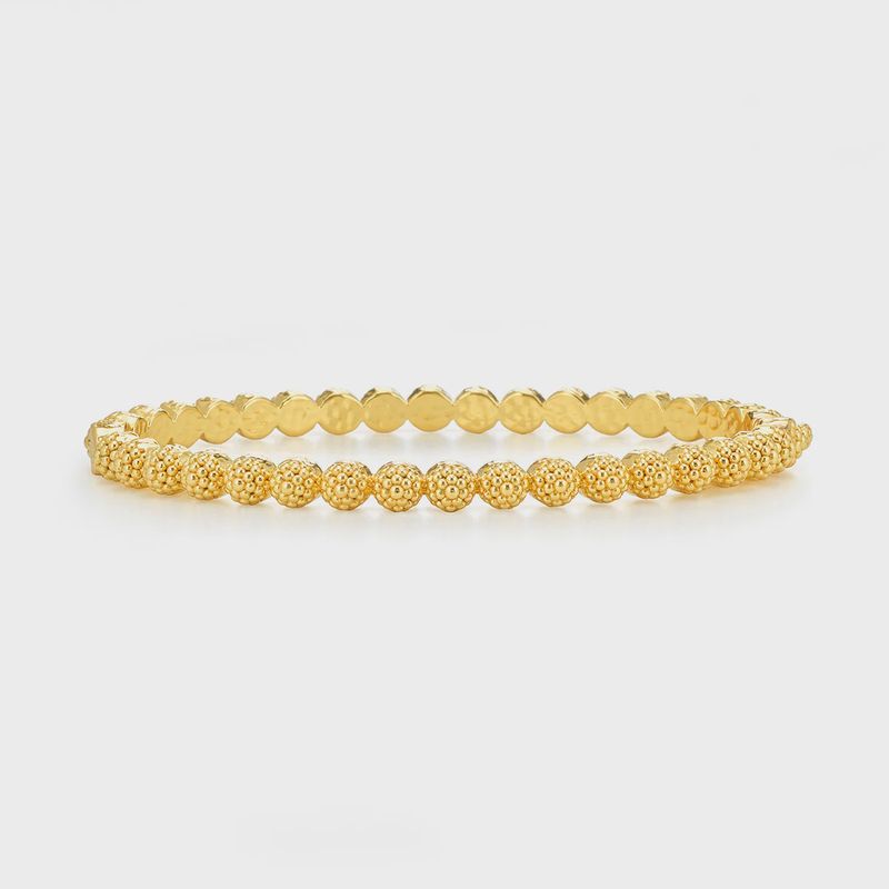 Berry Eternity Petite Hinged Bangle, S/M - Gold