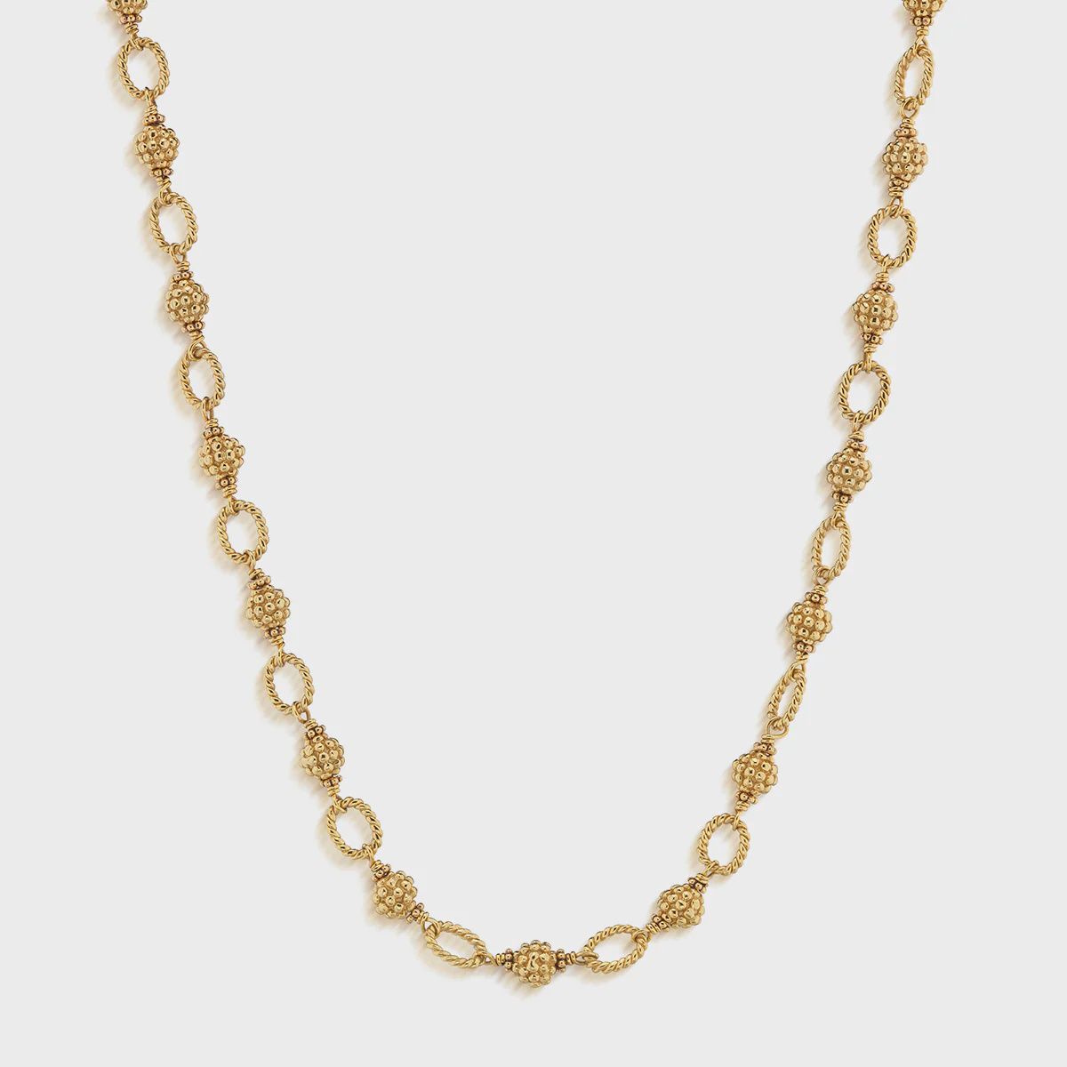 Berry &amp; Bead Chain, 18&quot; - Gold