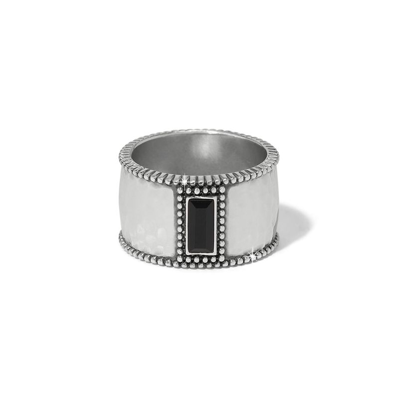 Pretty Tough Gem Wide Band Ring