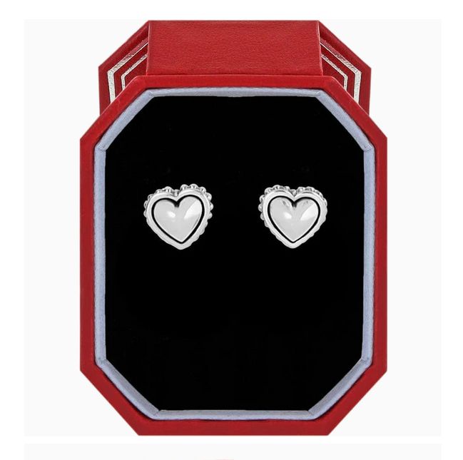 Pretty Tough Petite Heart Post Earrings Gift Box